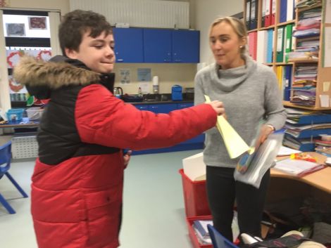 Assisting the Principal by taking the school diary to each class on a Monday morning.
