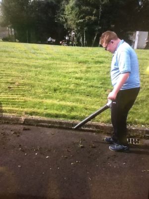 Assisting the Building Supervisor by taking care of the school grounds.